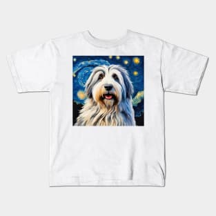 Polish Lowland Sheepdoggy Night Kids T-Shirt